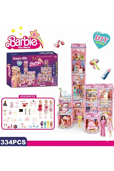 Barbie Barbie Dreamhouse Villa 334-Piece Furniture and Accessories Set - A Mu...