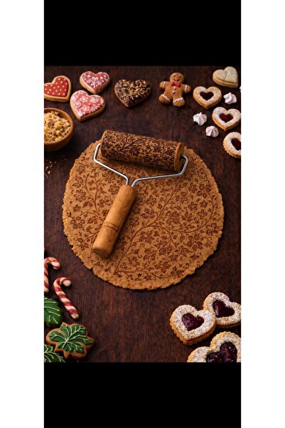 Kifnexwood DESENLİ AHŞAP RULO MERDANE