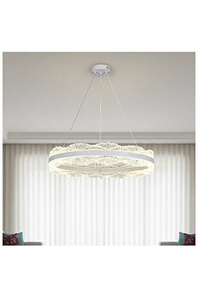 Hummer Modern LED chandelier, white color, 60 cm size, three lights (yellow, ...