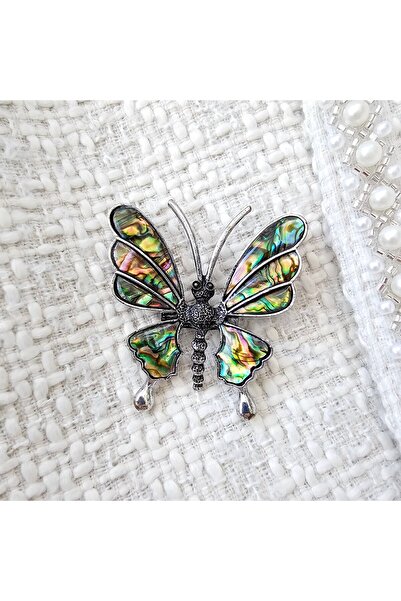 Abundo Exotic Butterfly Brooch
