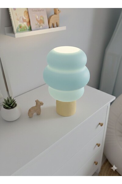 baskisepetim Modern Dekoratif Çocuk Odası Abajur