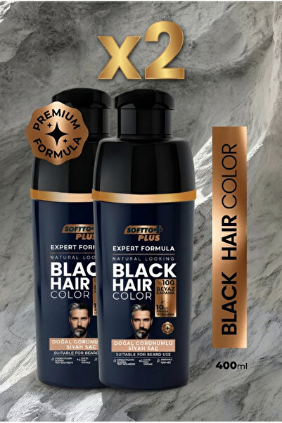 Softto Plus Expert Men Black Hair Color – Black / 2 Pieces / Improved Formula