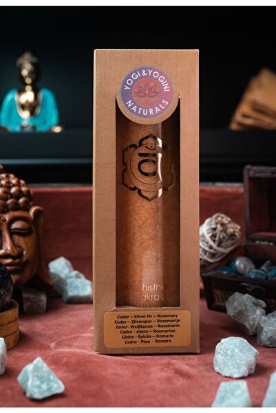 Namaruna Lumânare aromatică Chakra 2 - 100 ore - 21x6,5 cm