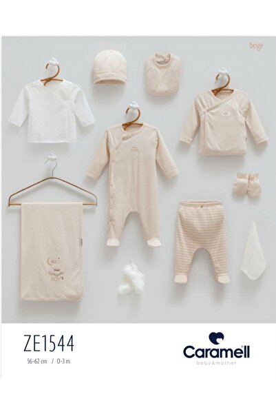 Caramel Alltime Boy Jacquard Jumpsuit 10-Piece Set Ze1544