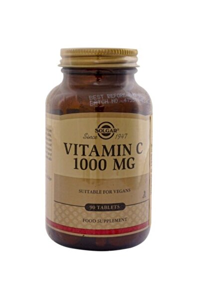 Solgar Food Supplement Containing Vitamin C 1000 Mg 90 Tablets