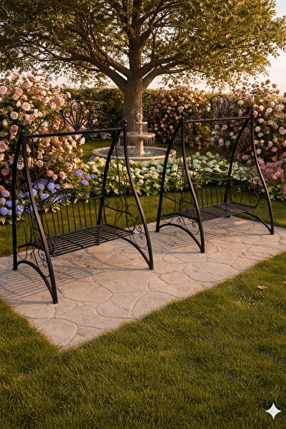 Mintcraft Ferforje Bahçe Salıncak