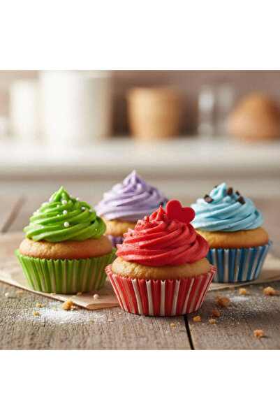 Alista Home Set of 100 Paper Muffin Pans, Multicolor 78x53x31mm, Cake Pans