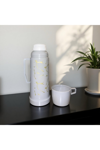 OEM Thermos with handle and lid-cup, 0.45 L, thermal insulation, elegant gray...