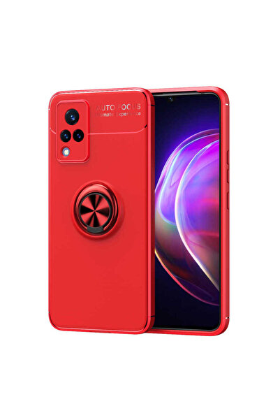 Nexaura Vivo V21 Case Nxar Ravel Silicone Cover - Red
