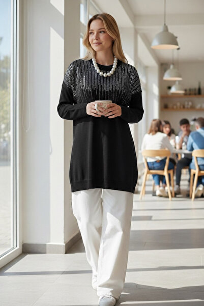 MODA S&S BZLİNE Sparkly Knitwear Tunic
