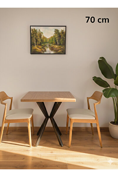 modülare MUTFAK CAFE BALKON BAHÇE RESTORAN YEMEK MASASI 70X70 ve 80X80 METAL ...