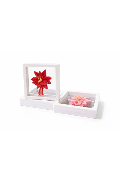OEM Handmade flower martisors made of scented soap in a white display box, 3 ...