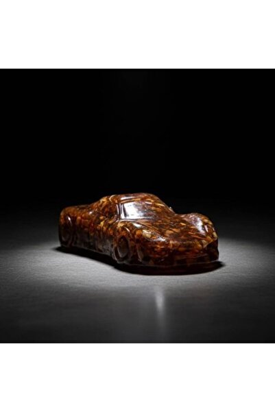 Unbraded Amber-Style Car Figurine Decorative Sculpture