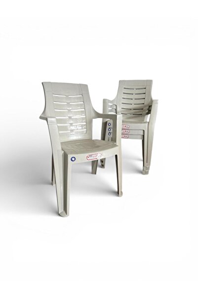 nar sokağı 4 Adet Roma Plastik Sandalye Koltuk Kırık Beyaz