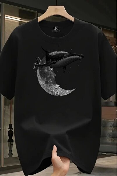 qubo sportswear & company Tricou oversize unisex din bumbac cu imprimeu, mâne...