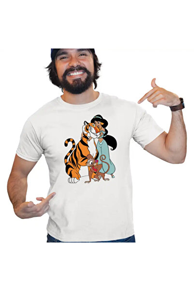 OEM Men's T-Shirt Aladdin Jasmine Abu Rajah Imperial Tiger
