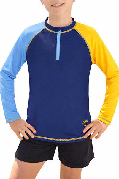 BesserBay Children's swimming top, long sleeve, breathable, UV protection, bl...