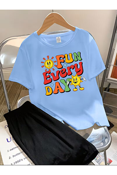 Cevval Set tricou și pantaloni scurți pentru copii (2 piese)