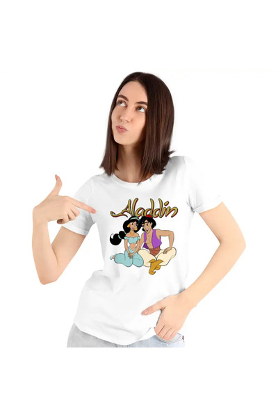 OEM Women's T-Shirt Aladdin Jasmine Enchanted Carpet Princess