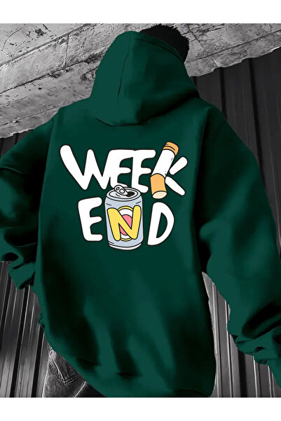 Rayan & Hoor Style Wekeend White Oversized Hoodie with Back Print