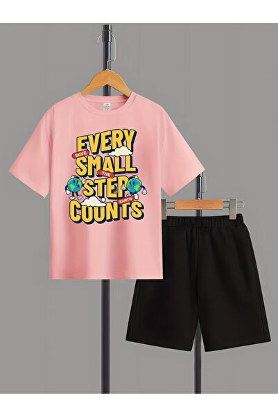 Cevval Set tricou și pantaloni scurți pentru copii (2 piese)