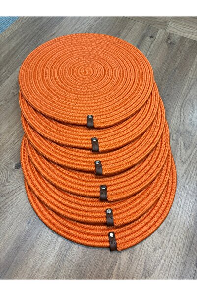 MaVaux Linen 6 Pieces Jute Placemats / American Service Lux Presentation Plat...