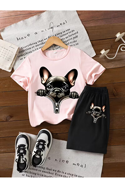 Cevval Set tricou și pantaloni scurți pentru copii (2 piese)