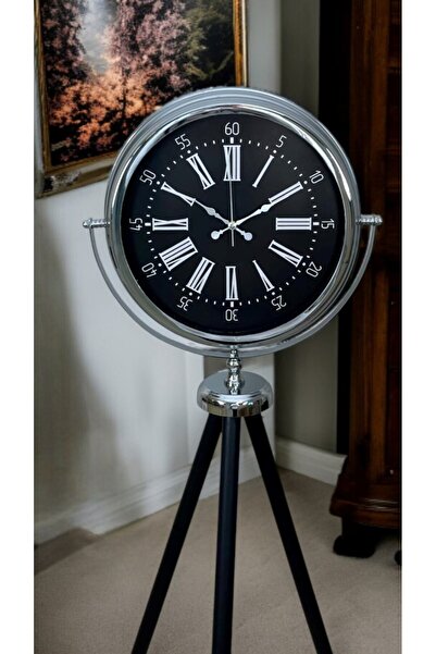 Leyaton Majestic Chrome Tripod Stand Clock Lwlhm-Ytrs345