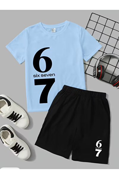 Cevval Σετ παιδικό μπλουζάκι και σορτς τσέπης