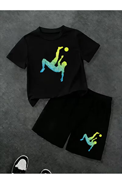 Cevval Σετ παιδικό μπλουζάκι και σορτς τσέπης