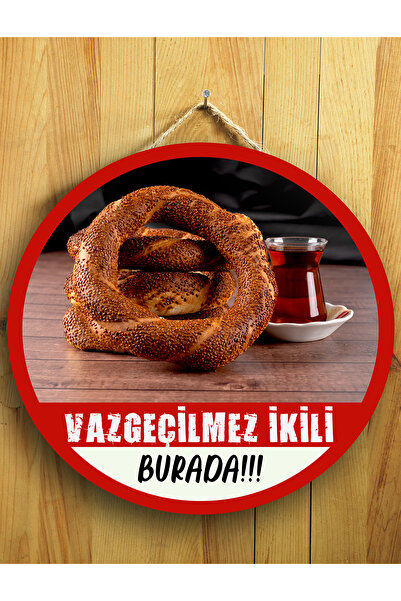 Mayeka Drveni znak na vratima sa natpisom "Bageli i čaj" za kafiće, prodavnic...