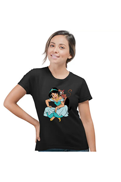 OEM Women's T-shirt Aladdin Jasmine Abu Monkey Aladdin