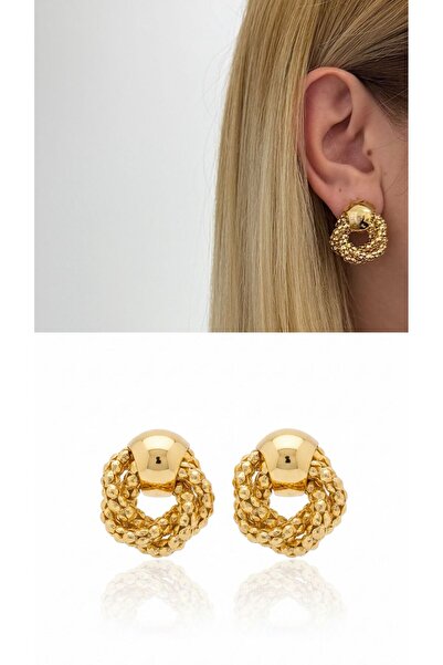 Bubbleatelier Gold Vintage Görünümlü Gla Küpe