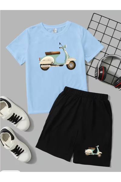 Cevval Set tricou și pantaloni scurți pentru copii (2 piese)