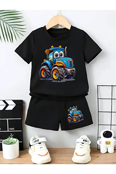 Cevval Σετ παιδικό μπλουζάκι και σορτς τσέπης