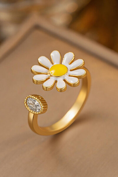 Parantez Aksesuar Papatya Design Adjustable Ring