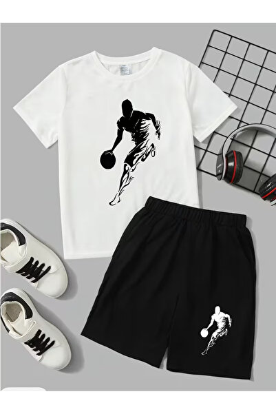 Cevval Детски комплект тениска и шорти с джоб