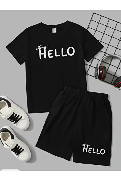 Cevval Σετ παιδικό μπλουζάκι και σορτς τσέπης