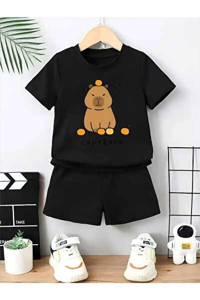 Cevval Σετ παιδικό μπλουζάκι και σορτς τσέπης