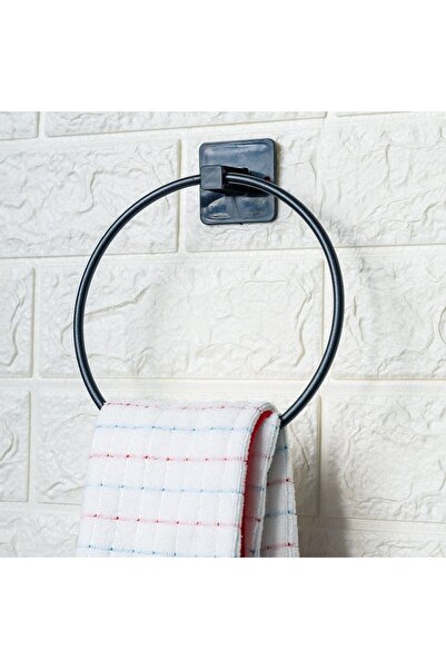 Marsilyan Self-Adhesive Black Stainless Metal Round Grill Grate