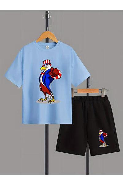 Cevval Set tricou și pantaloni scurți pentru copii (2 piese)