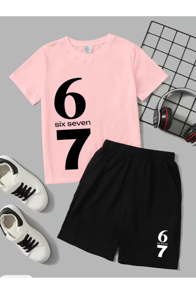 Cevval Σετ παιδικό μπλουζάκι και σορτς τσέπης