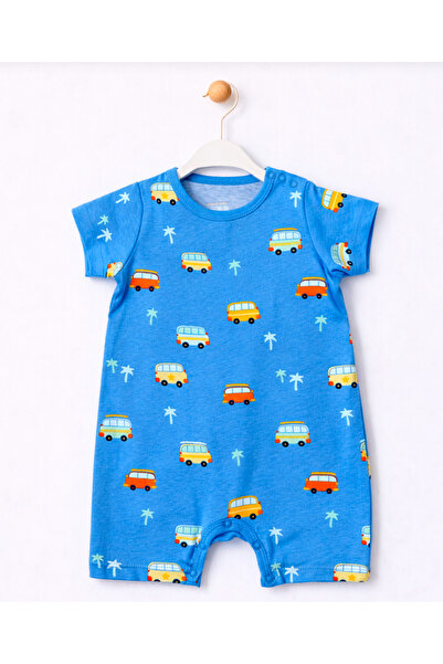 For My Baby Summer Patterned Baby Boy Jumpsuit