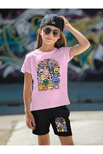 Cevval Σετ παιδικό μπλουζάκι και σορτς τσέπης