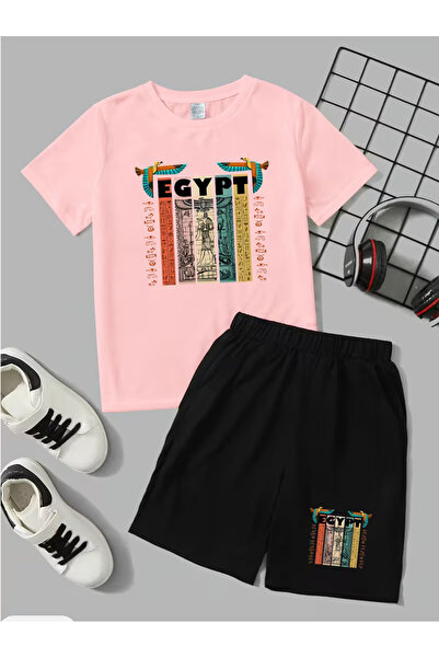Cevval Σετ παιδικό μπλουζάκι και σορτς τσέπης