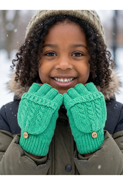 PIECE SIGNATURE Luxury Covered Cut-Finger Gloves for Teenagers (Ages 7-10)