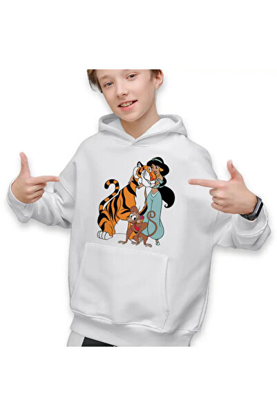 OEM Kids Boys Aladdin Jasmine Abu Rajah Imperial Tiger Sweatshirt