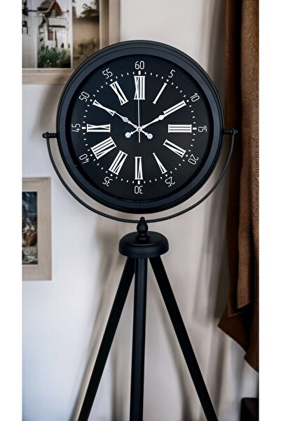 Leyaton Black Aura Tripod Stand Clock Lwlhm-Ytrs345