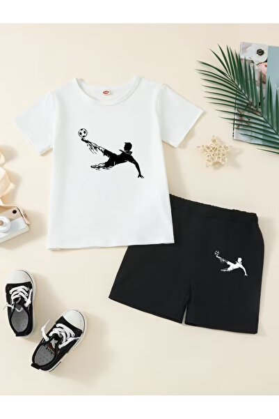 Cevval Σετ παιδικό μπλουζάκι και σορτς τσέπης