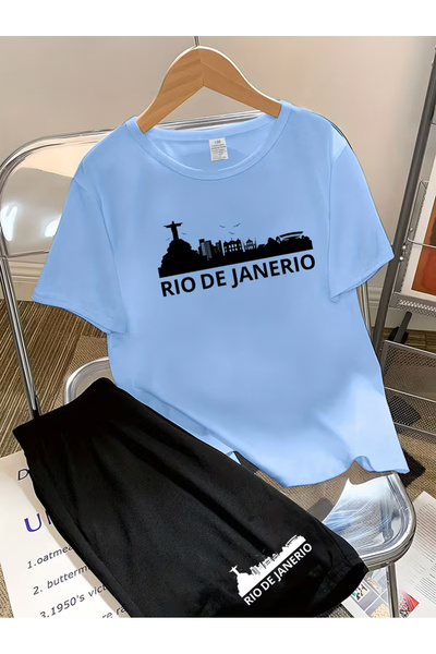 Cevval Set tricou și pantaloni scurți pentru copii (2 piese)